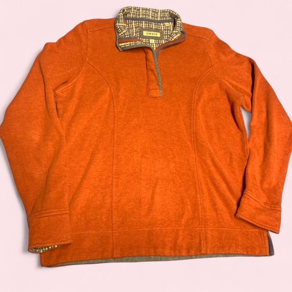 Orvis womens Orange Sweatshirt
